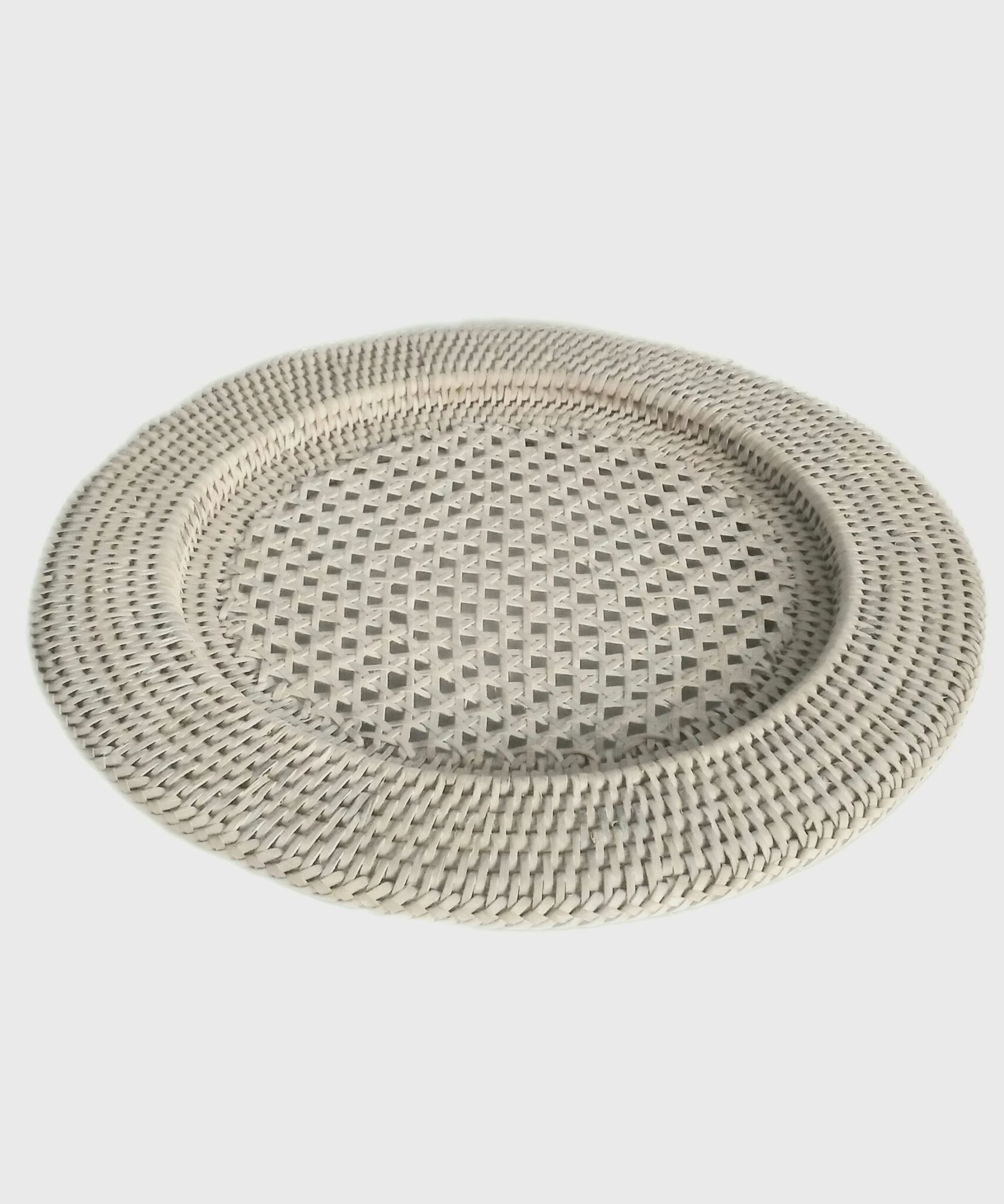 SOUSPLAT RATTAN BRANCO VAZADO