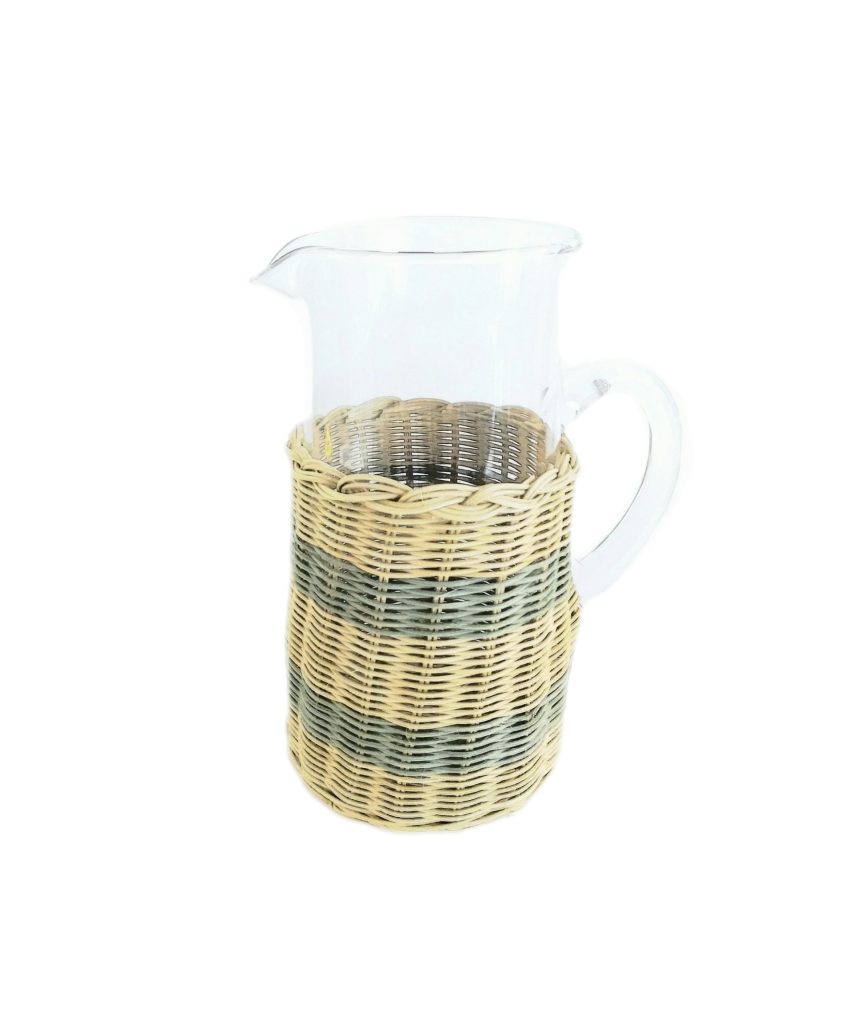 JARRA REVESTIDA COM RATTAN