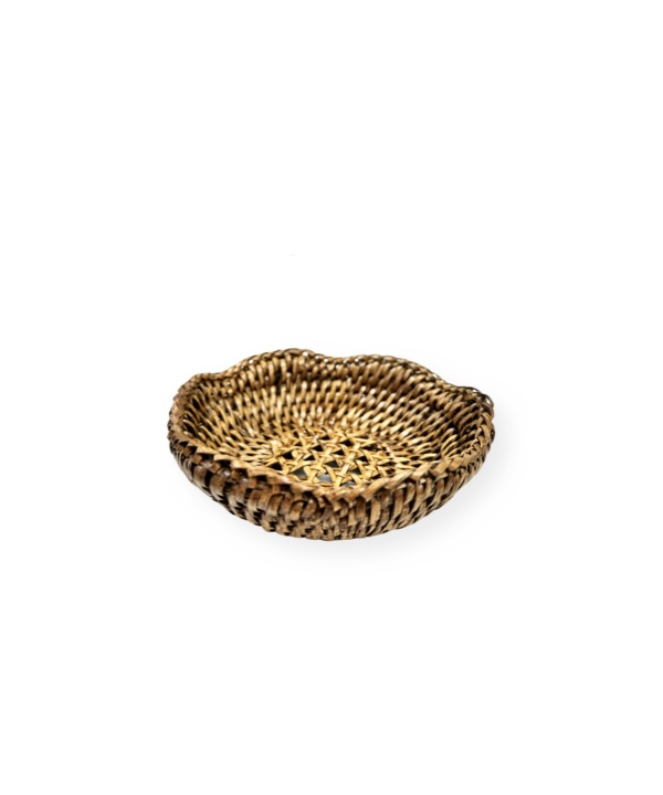 BOWL PEQUENO DE RATTAN ESCURO