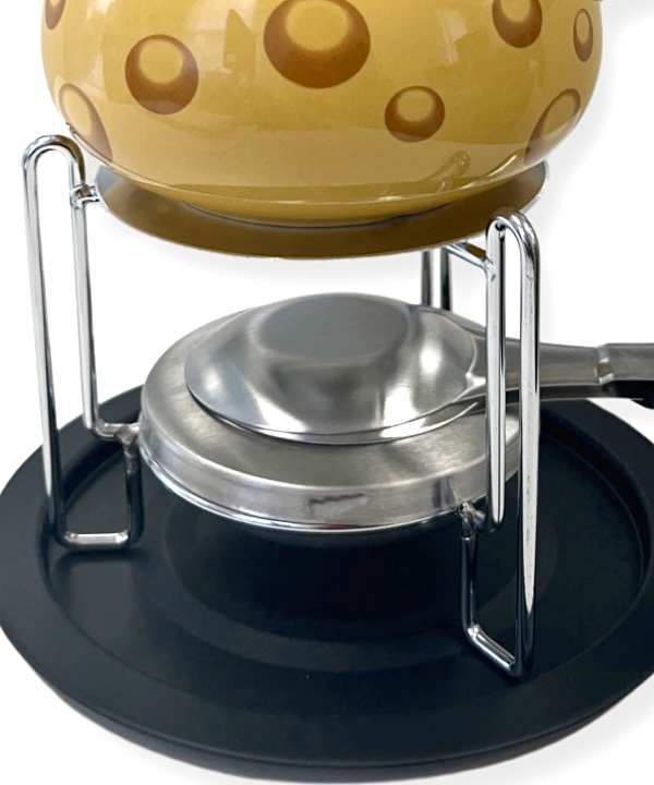 APARELHO DE FONDUE AMARELO COM 7 PEÇAS