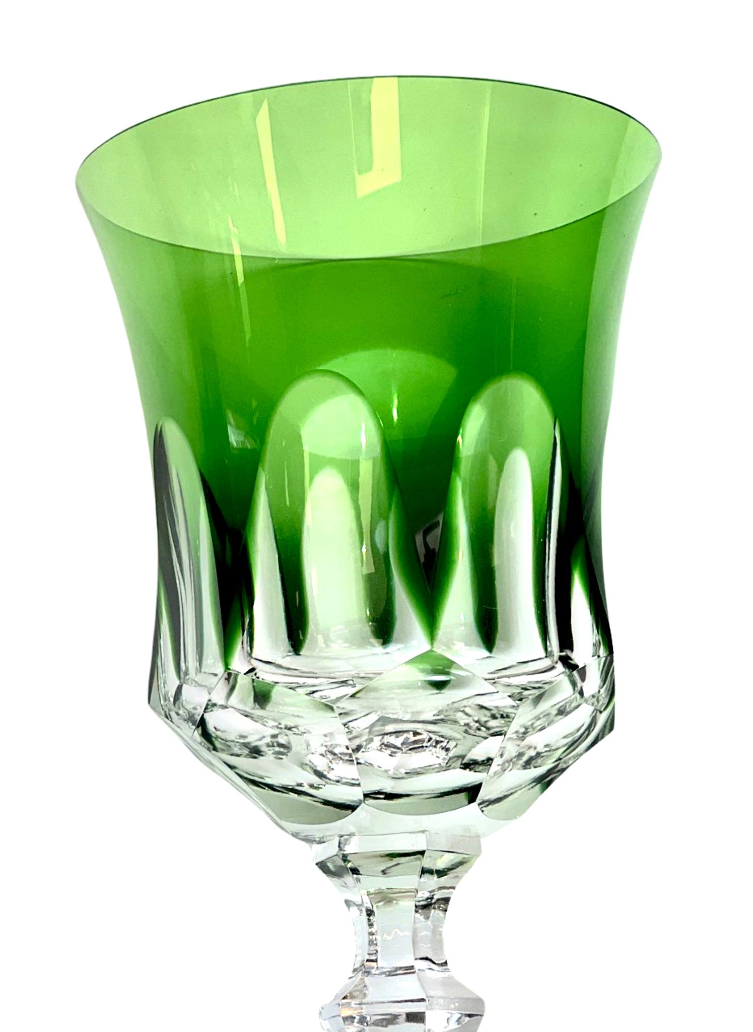 TAÇA DE CRISTAL VERDE CLARO