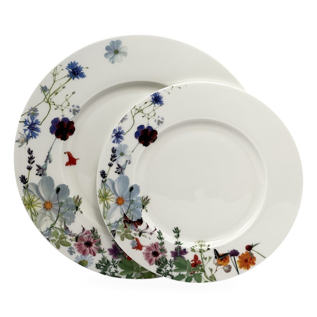 APARELHO DE JANTAR ROSENTHAL GRAND AIR FLORAL COM 12 PEÇAS